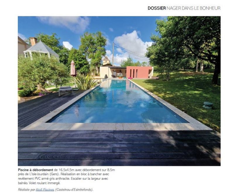 Ma Maison Magazine : Atoll Piscines à l'honneur, Toulouse, ATOLL PISCINES