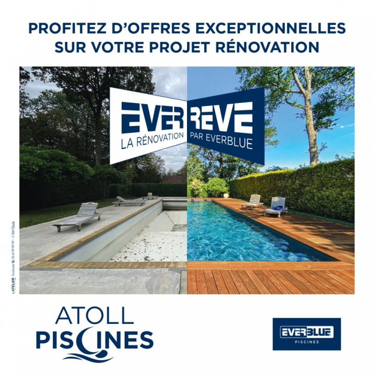 Offres exceptionnelles sur la rénovation piscine, Toulouse, ATOLL PISCINES