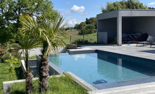 Piscine à débordement ATOLL Piscines Toulouse